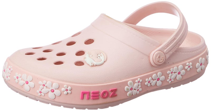 Neoz Casual Slingback Clogs for Kids with Soft Sole | Slip-On Breathable, Lightweight | Comfortable & Durable | Stylish Indoor & Outdoor Sandals Clogs for Kids, K-JASMINE-ROSA_7 - Image 1