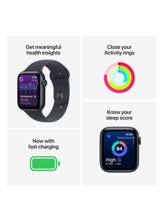 ساعة SE 3 GPS + Cellular 40mm (نسخة دولية) علبة ألمنيوم منتصف الليل - view 4