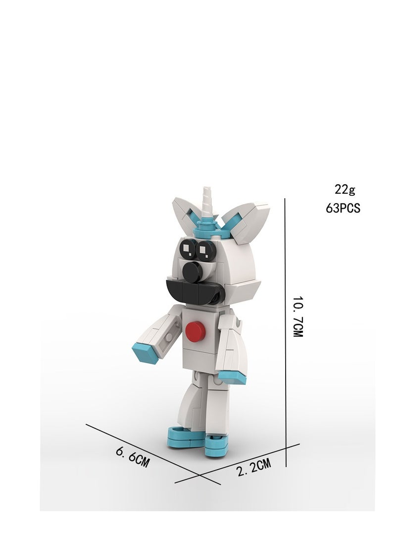 XiuWoo New Funny Smiling Critters Building Block Set,Smiling Critters Toys,Game Model Toys Ideas Collectible Building Bricks Birthday Gift For Kids 8pcs set - Image 4