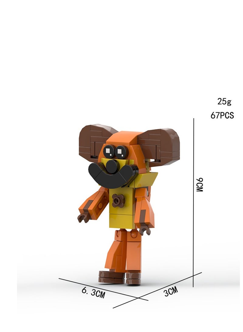 XiuWoo New Funny Smiling Critters Building Block Set,Smiling Critters Toys,Game Model Toys Ideas Collectible Building Bricks Birthday Gift For Kids 8pcs set - Image 5