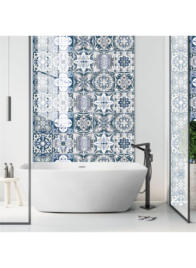 JOGAMS 20Pcs 4 x 4 Inch Decorative Peel and Stick Tile Stickers Waterproof Heat and Moisture Resistant Indoor Home Decor - Image 2