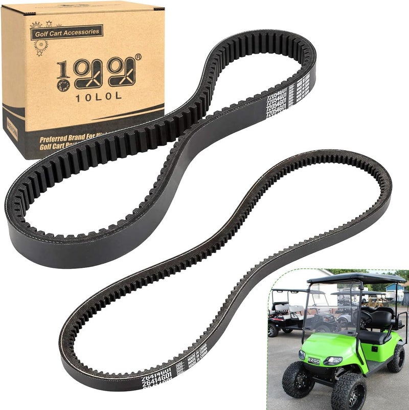 10L0L Clutch Drive & Starter Belts Kit for EZGO Golf Carts - Image 1