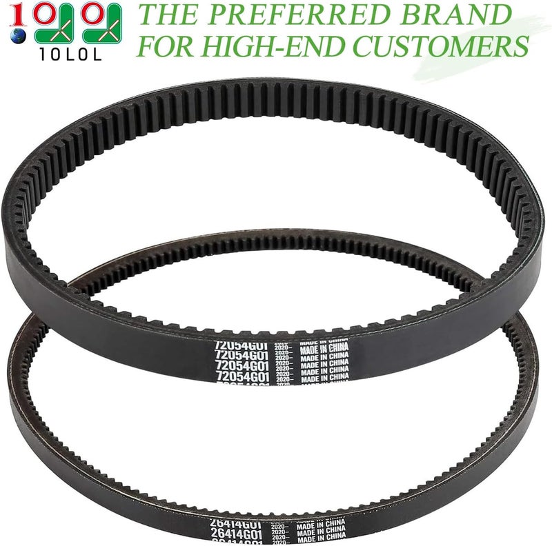 10L0L Clutch Drive & Starter Belts Kit for EZGO Golf Carts - Image 2