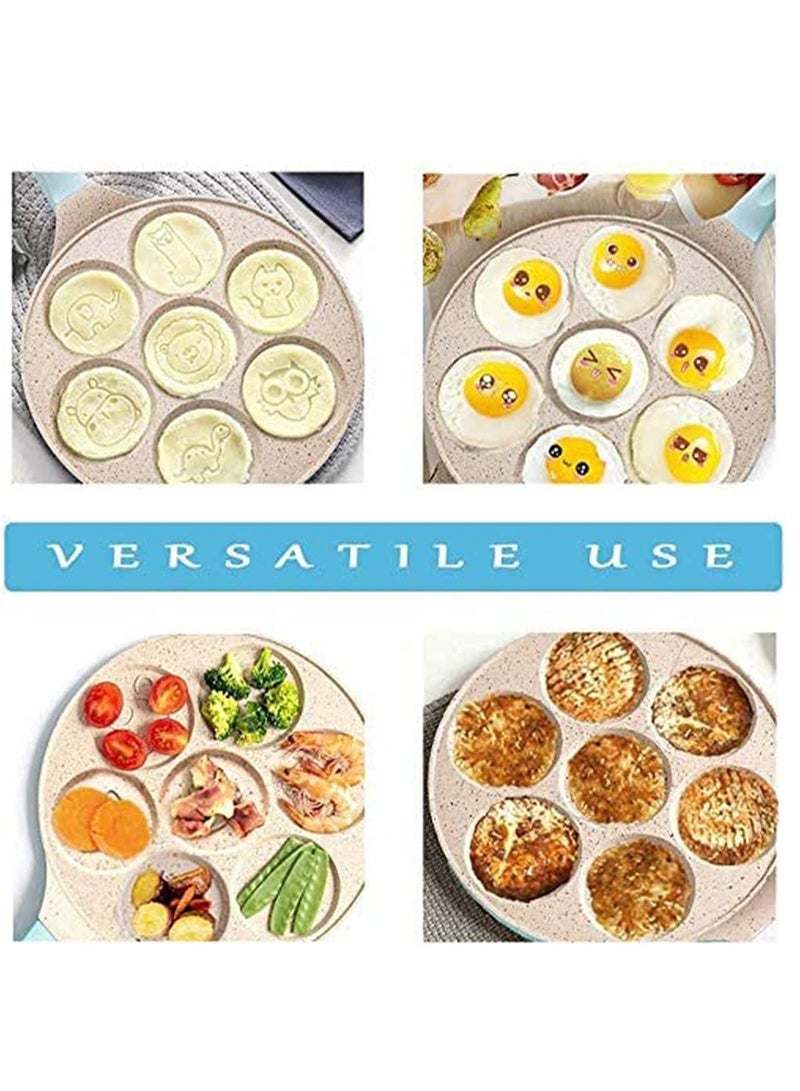 Womdee Pancake Pan Nonstick Pancake Griddle Pan Egg frying pan nonstick pancake pan Mini Crepe for Nonstick Maker 7 Animals  - Image 5