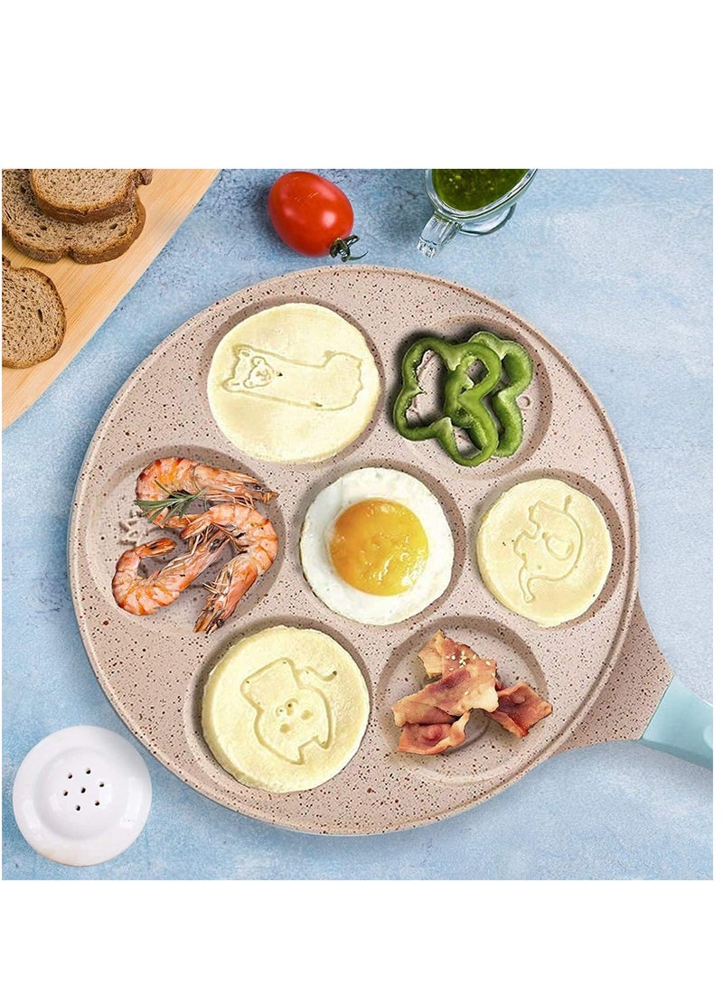 Womdee Pancake Pan Nonstick Pancake Griddle Pan Egg frying pan nonstick pancake pan Mini Crepe for Nonstick Maker 7 Animals  - Image 4