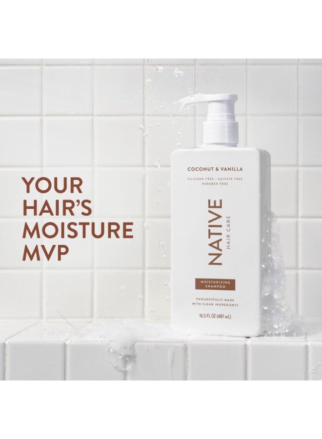 Native Shampoo and Conditioner Set | Sulfate Free, Paraben Free, Dye Free, with Naturally Derived Clean Ingredients| 16.5 oz (Coconut & Vanilla, Moisturizing), 2, 1.3 ounces - Image 2