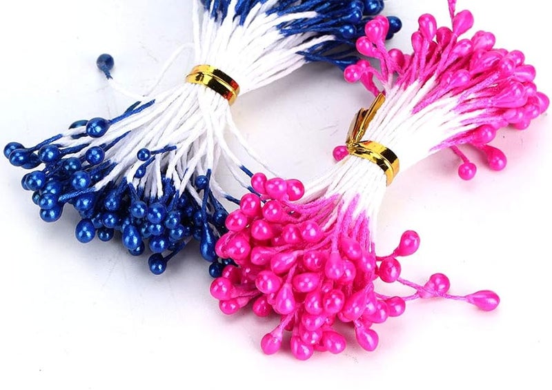 Estink 900 Pcs Handmade Dried Flower Stamen for DIY Crafts Jewelry Clothing Decoration 24 Colors - Image 5