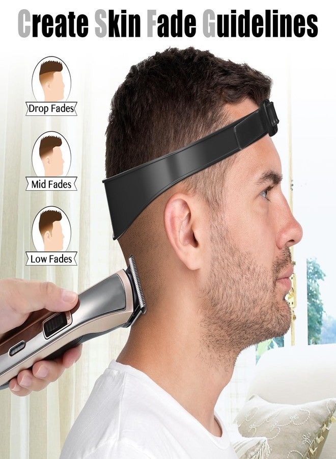 AOMGD Neckline Shaving Template and Adjustable Hair Trimming Guide,DIY Self Haircutting System, Shaving and Keeping a Clean and Straight Neck Hairline,Easy Use Tool Soft Portable (Black) - Image 3