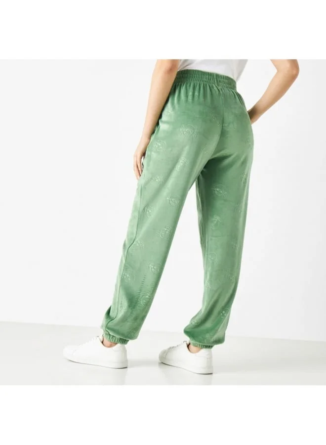 SP Characters All-Over Tweety Embossed Joggers with Elasticated Waistband and Pockets