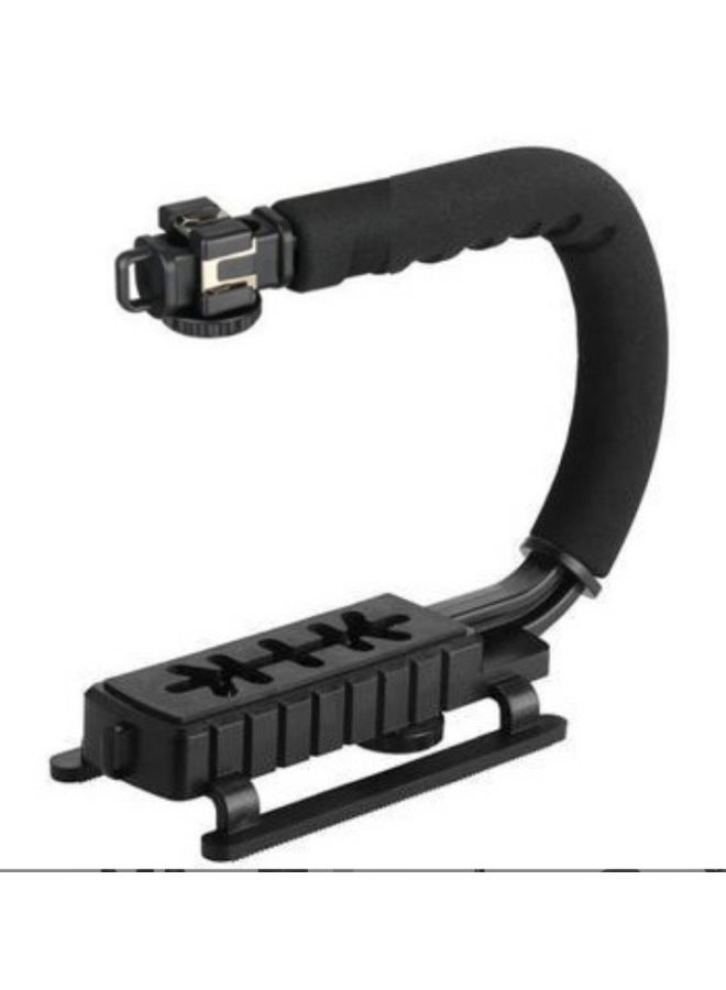 كي6 حامل مثبت للهاتف المحمول من نوع C مع حذاء حار لكاميرا SLR، حامل مثبت محمول من نوع U مع حذاء حار، مثبت كاميرا متنقل - Image 1