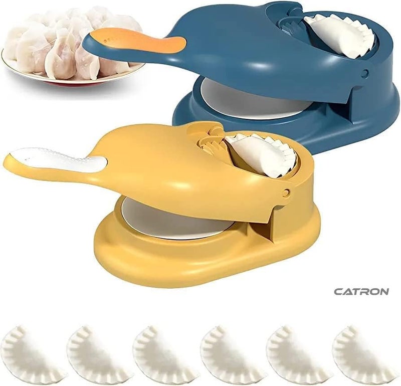 Alpenika Alpenika Dumpling Skin Press Mould for Gujiya Ghughra Momos Making Machine 2 in 1 Dumpling Maker Mould Machine Kitchen Dumpling Puri Maker Fruit Vegetable Onion Garlic Multpcolor  - Image 4