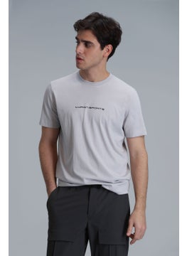 Lufian Men's Tony Modern Graphic T-Shirt 111020190 Stone  - Image 4