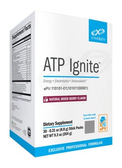 Xymogen Atp Ignite Revitalizing Energy Drink Powder - Supports Electrolyte Replacement + Atp Biosynthesis With Antioxidants, Aminos, Vitamins, Electrolytes + 95Mg Caffeine (30 Mixed Berry Stick Packs) - pzsku/Z803437F179CF98D3BCC4Z/45/_/1728312140/63448600-ca54-4962-9269-1efbef2051f4