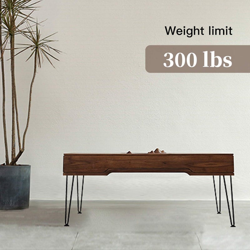 Orgerphy 12 Black Hairpin Furniture Legs4PCS HeavyDuty Hairpin Legs End Table Legs with Screws and 4pcs Bonus Rubber Floor Protectors Metal Table Legs Desk Legs Furniture Legs for DIYers - Image 3