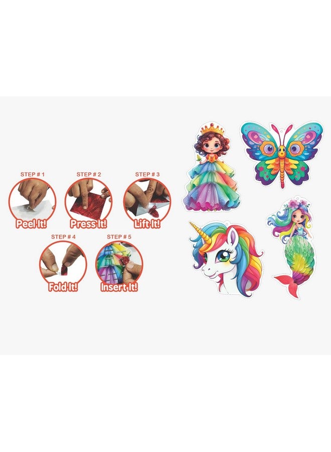 RATNA'S Junior Foil Art Kit DIY Creative Activity Kit, STEAM Powered Art & Craft Activity - Foil Fun Craft Kits & Supplies for Kids and Adults, 3D Foil Art Designs, Easy to Use - Image 2