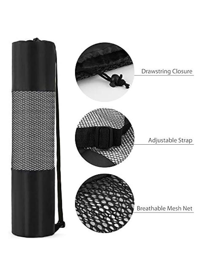 MOXO 118 x 275 InchYoga Mat Mesh Bag Lightweight Breathable Sports Gym Equipment Bag Drawstring Storage Sack - Image 3