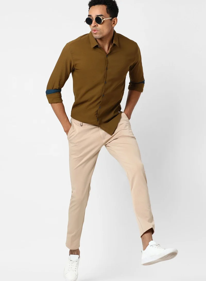Campus Sutra Button Down Regular Shirt