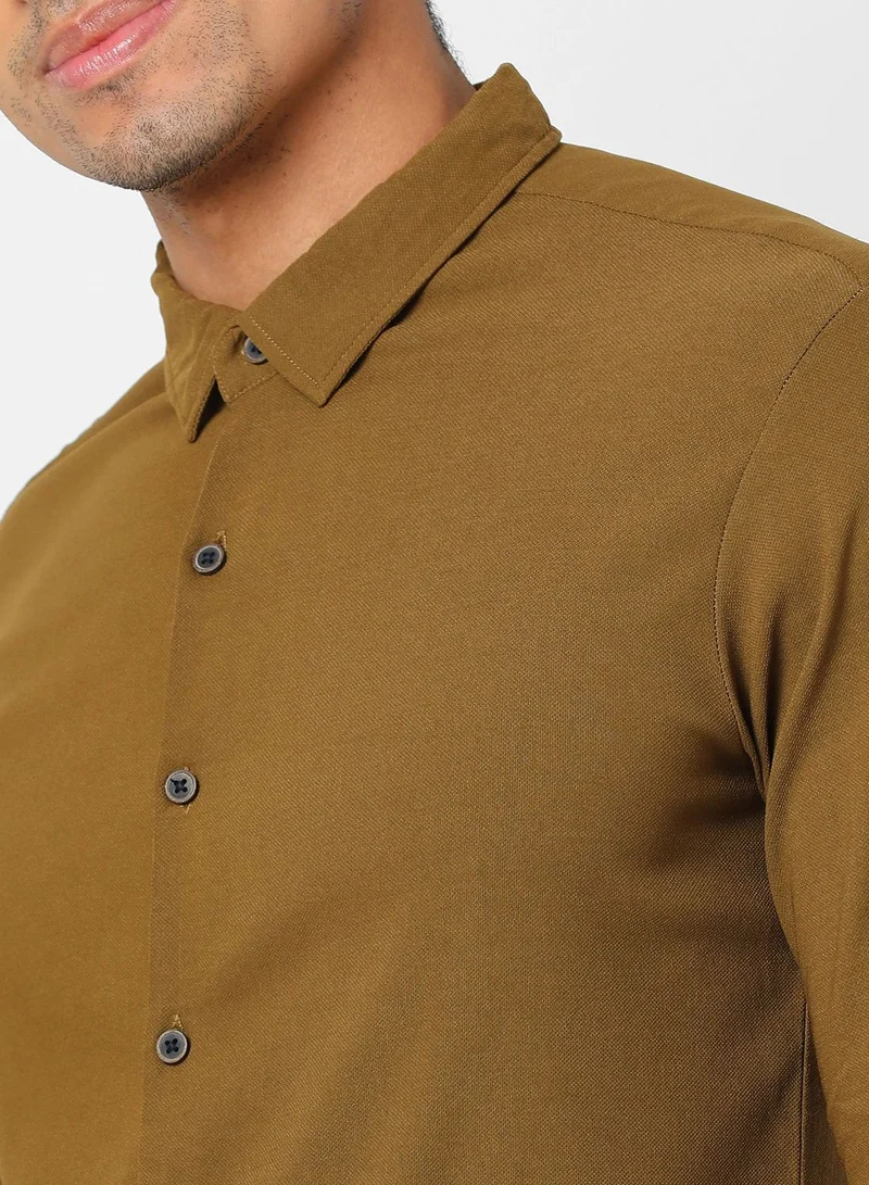 Campus Sutra Button Down Regular Shirt