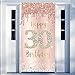 Excelloon Happy 30th Birthday Door Banner Backdrop Decorations for Her Pink Rose Gold 30 Birthday Party Door Cover Sign Supplies Thirty Year Old Birthday Poster Background Decor - Image 4