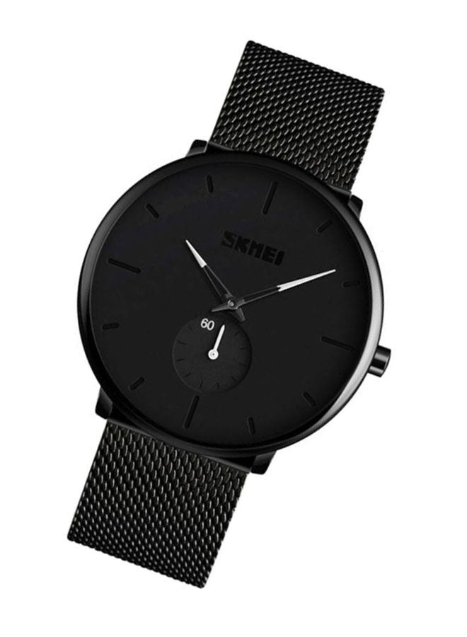 Men's Water Resistant Metal Analog Watch 9185 - 39 mm - Black - Image 5