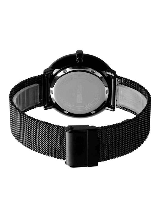 Men's Water Resistant Metal Analog Watch 9185 - 39 mm - Black - Image 2