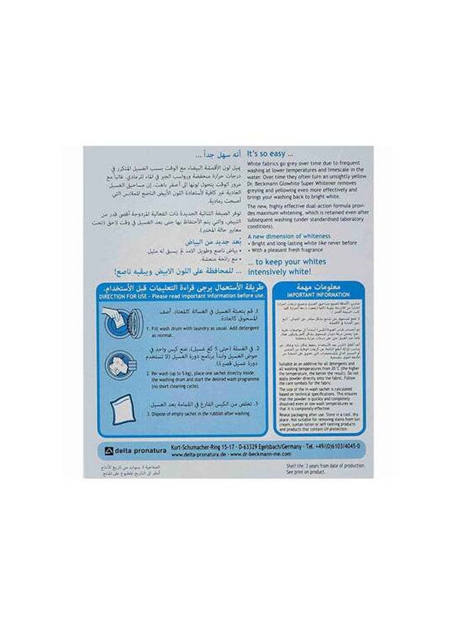 Dr. Beckmann - مسحوق غسيل الأقمشة سوبر وايتنر من جلو وايت، 4 × 40 جم - Image 1