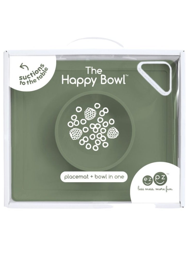 Happy Bowl 24 Months + 100% Silicone Suction Plates For Babies - Baby Plate - Bowl With Built-In Placemat For Toddlers And Preschoolers - Olive - pzsku/Z8034A31959A8E06EB9BDZ/45/_/1713353322/a4f834f8-b12a-4a48-891d-1fb6b22ea1b0