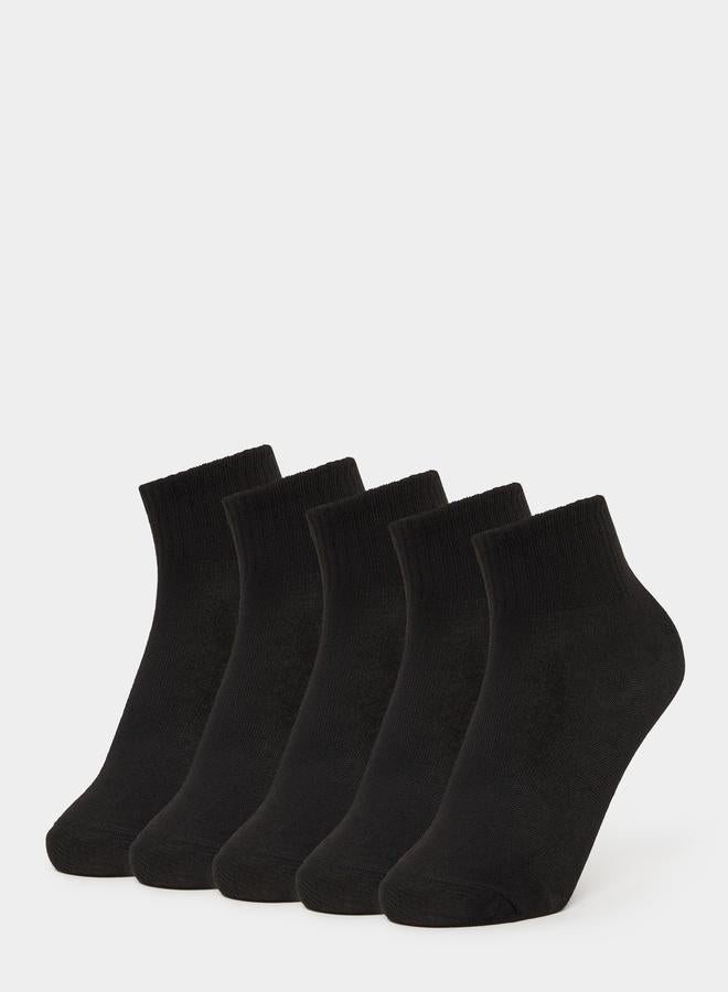 Styli Styli Set of 5 - Solid Crew Socks  - Image 1