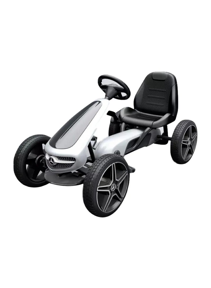 MYTS Mercedes-Benz Pedal Go-Kart for Kids - White - Image 1