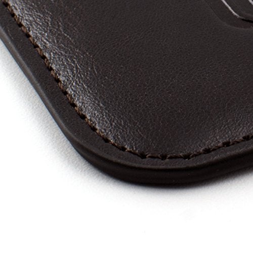 Dockem Executive Sleeve for iPhones 6.1 and 6.3 inch: Slightly Padded Premium Faux Leather w/Microfiber Lining: Slim Slip-on Case [Dark Brown] - Image 4