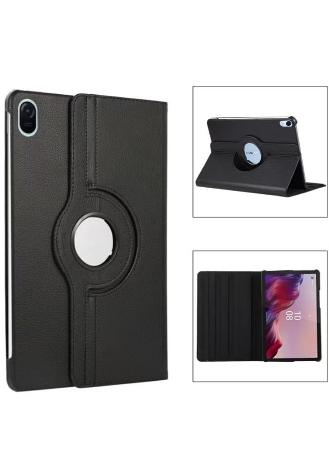 TSYO  360°Rotating Case Compatible with Huawei Matepad SE 11 inch Case Cover 2024,Multi-Angle Swiveling Slim Cover Auto Wake/Sleep PU Leather Hard Back Shockproof Stand Cover (Black) - Image 5
