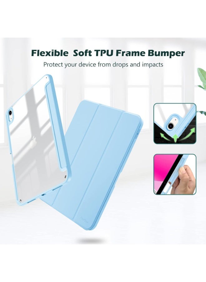 ACLIX Pine Green Slim Trifold Case for iPad Air 13" M2 (2024) & iPad Pro 12.9" (6th/5th/4th Gen) with Pencil Holder & Soft TPU Back - Image 4