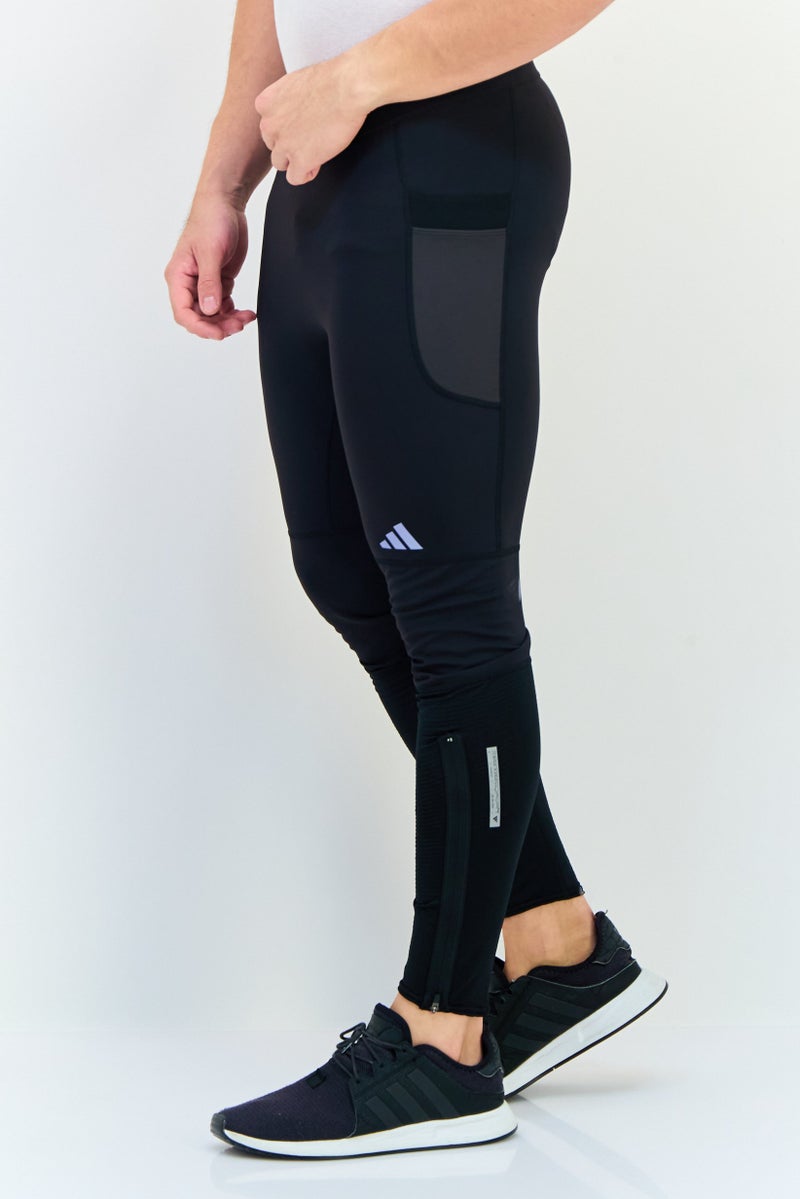 Adidas Men Sportswear Fit Running Tight, Black - Image 2