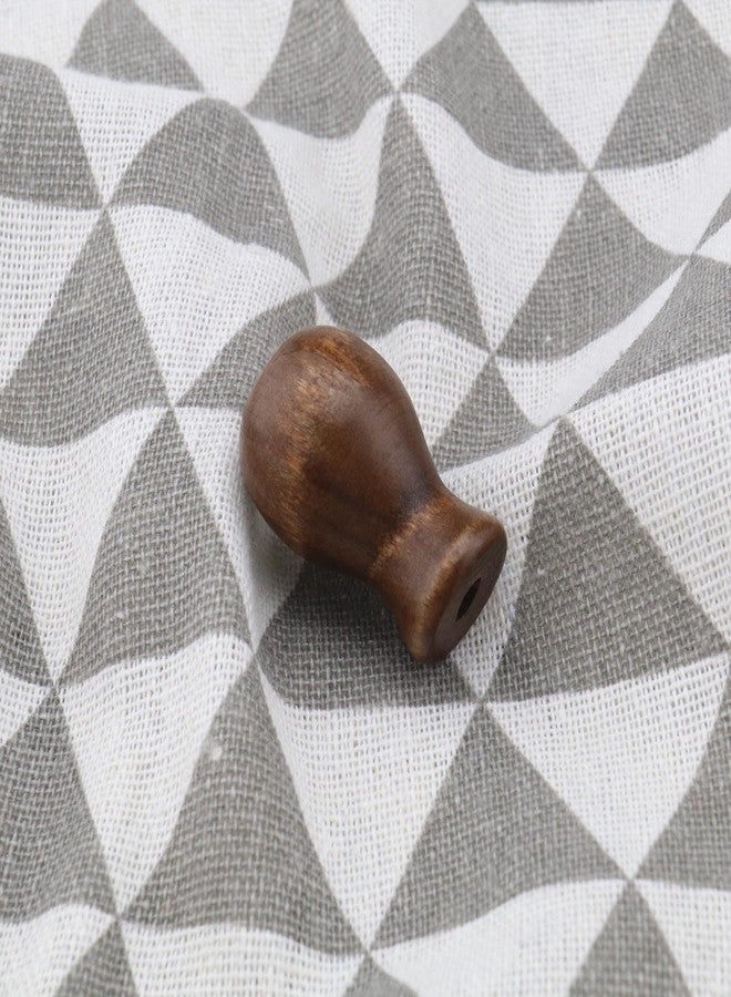 كريت آيديا مجموعة من 20 قطعة من مقابض سحب حبل الستائر الخشبية، باللون البني، تُستخدم كإكسسوارات معلقة لمراوح السقف ووحدات الإضاءة، مقاس 31 × 20 مم. - Image 5