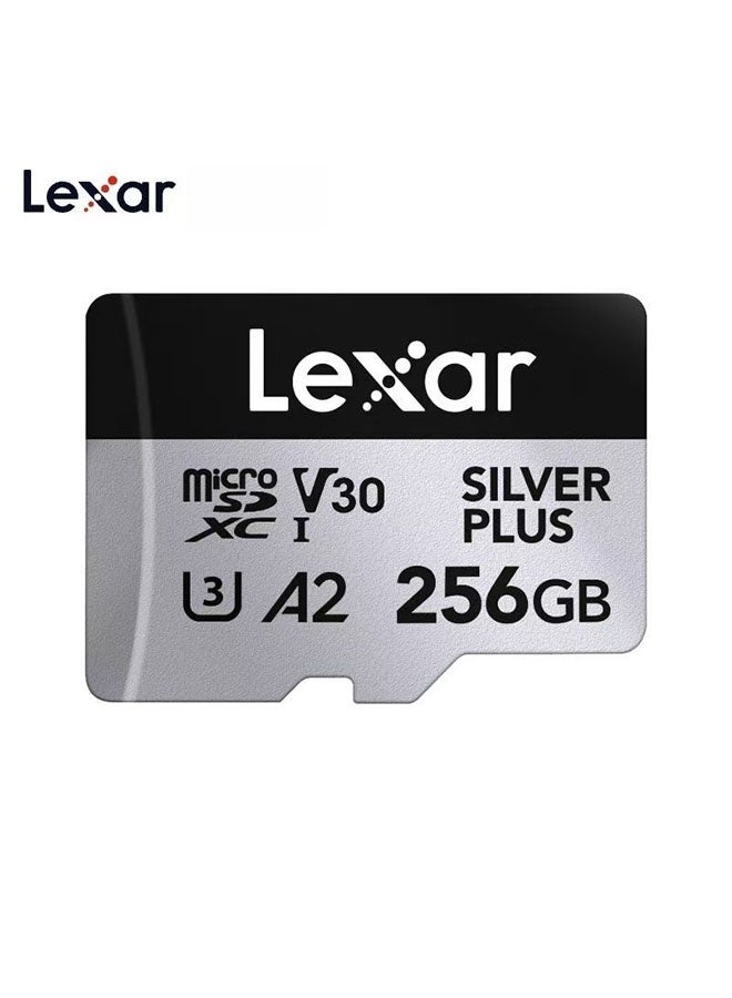 Lexar Industrial Store Lexar Silver Plus 256GB Memory Card, High-Speed Performance, Compatible With Dji Drones, Action Cameras, Tablets, Dashcams, And More - Image 1