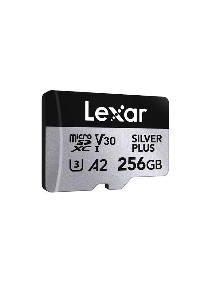 Lexar Industrial Store Lexar Silver Plus 256GB Memory Card, High-Speed Performance, Compatible With Dji Drones, Action Cameras, Tablets, Dashcams, And More - Image 2