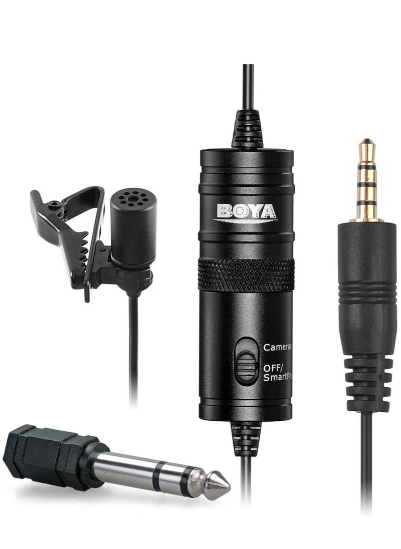 BOYA - Boya By M1 Lavalier Microphone For Smartphones Canon Nikon Dslr Cameras Camcorders Audio Recorder Pc - Image 1