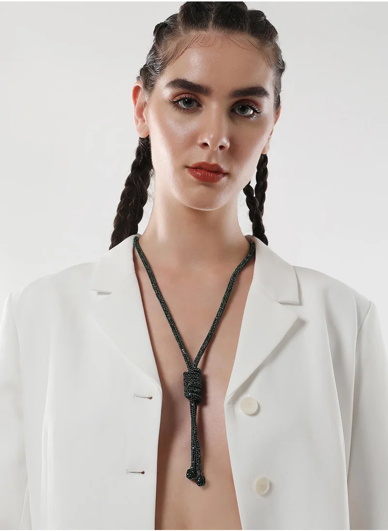 سوهي The Jingle Sautoir Stones Studded Necklace