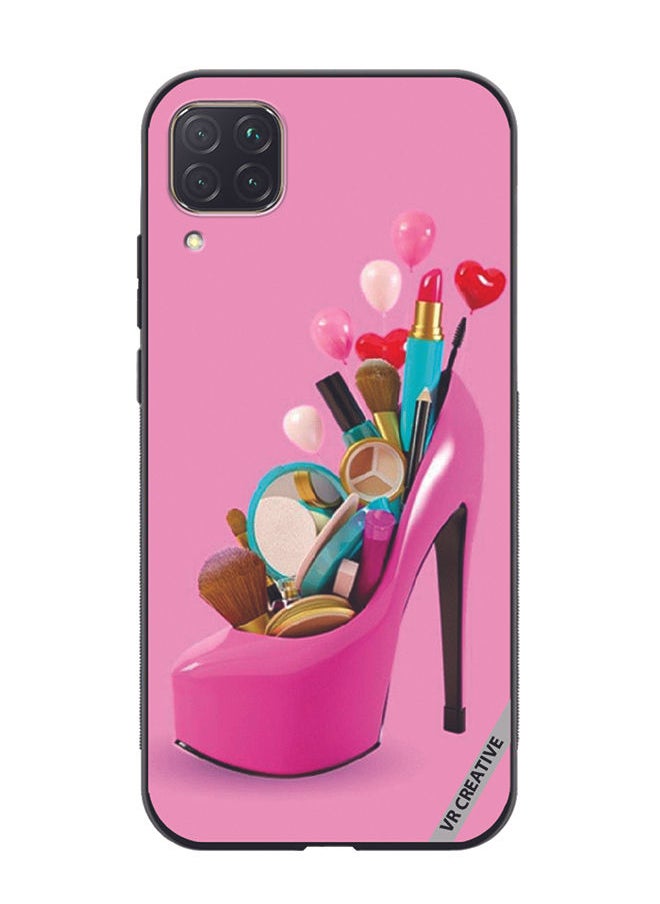 VR CREATIVE Protective Case Cover For Huawei Nova 7i/P40 Lite Barbie Shoe Design Multicolour  - Image 1