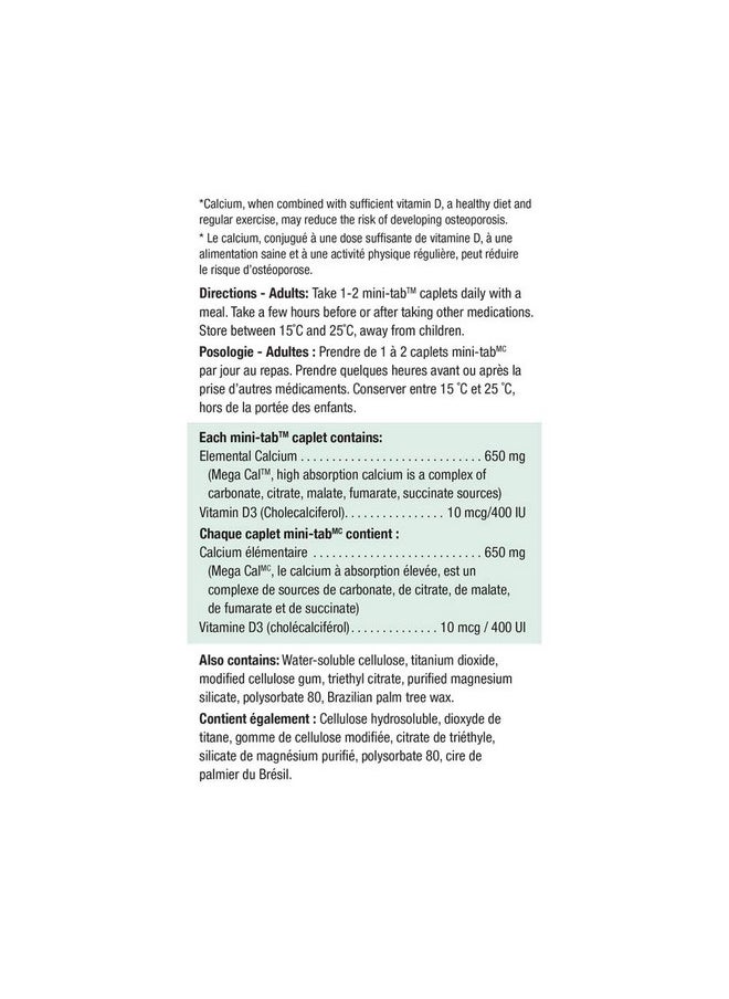 Jamieson Mega Cal Calcium W/Vitamin D  - Image 4