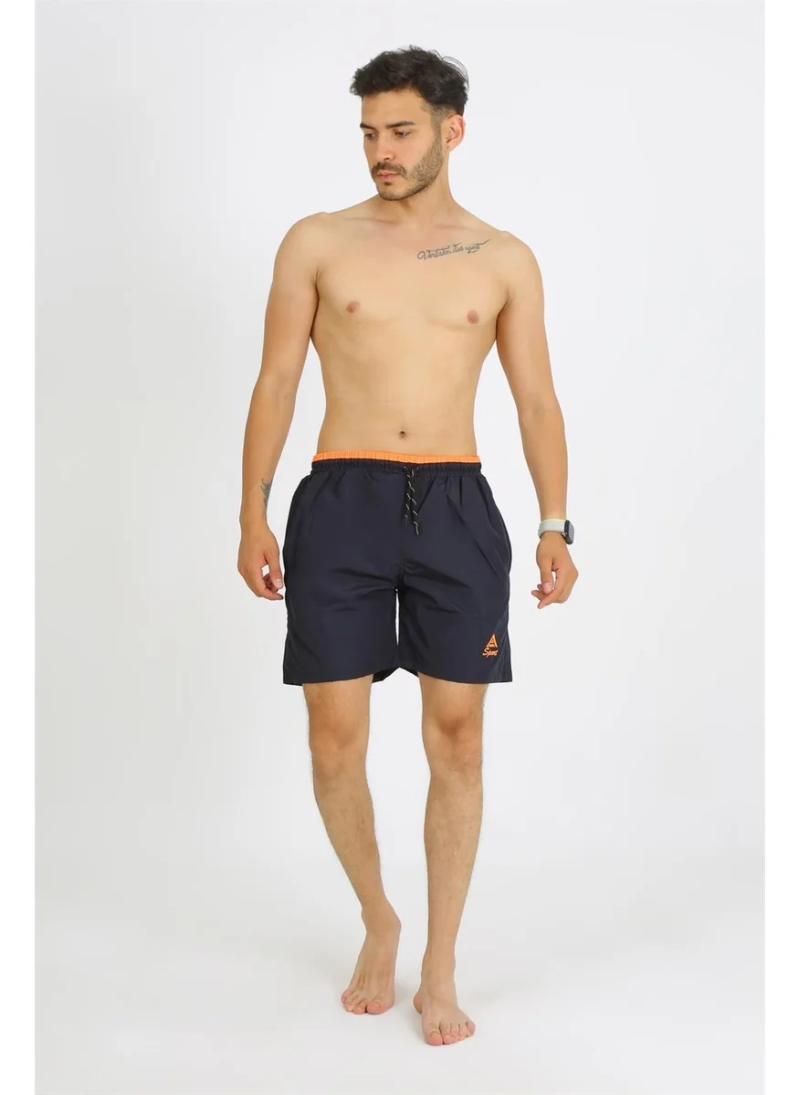 اكبينيز Men's Navy Blue Swim Shorts 27485