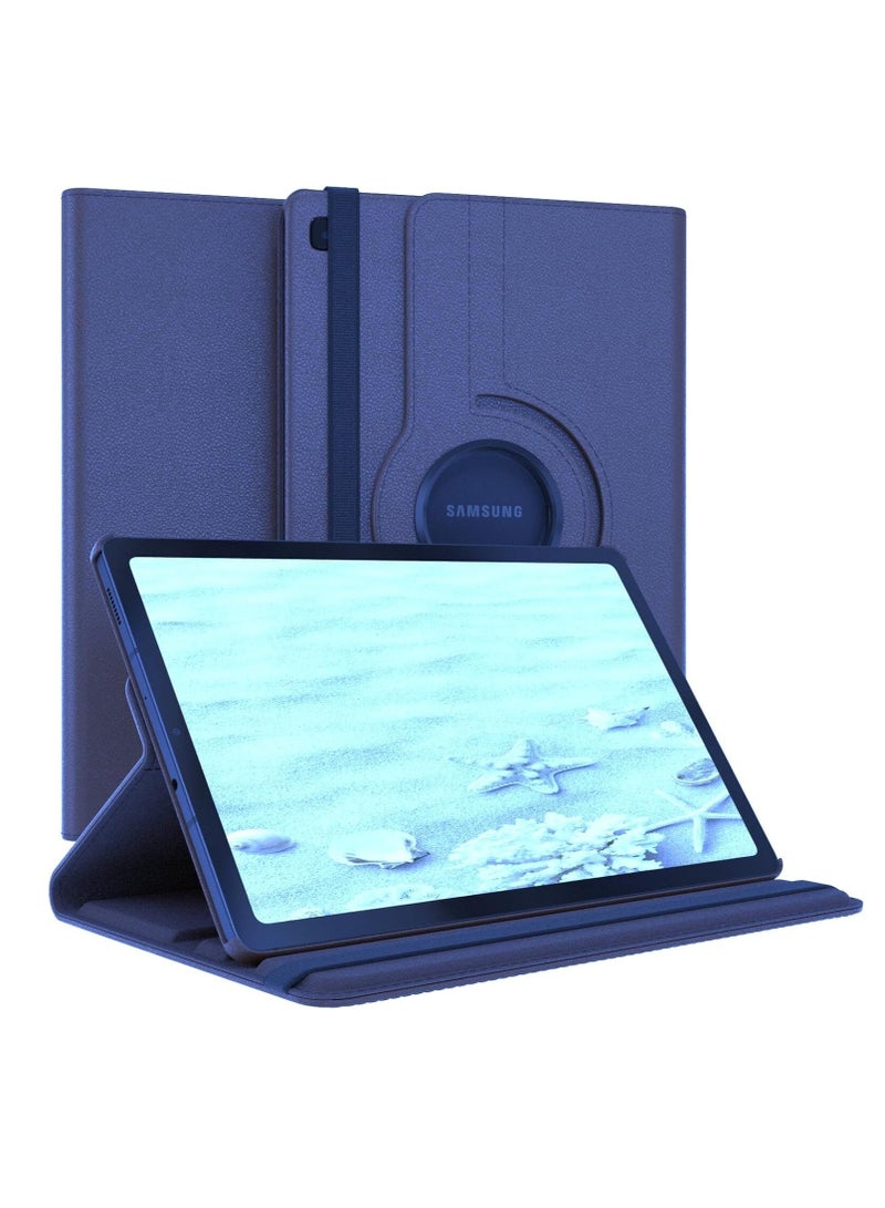 DUSALA 360 Degree Rotating Stand Auto Sleep Wake Folio Leather Smart Cover for Samsung Galaxy Tab A8 10.5-Inch (SM-X205)  - Image 1
