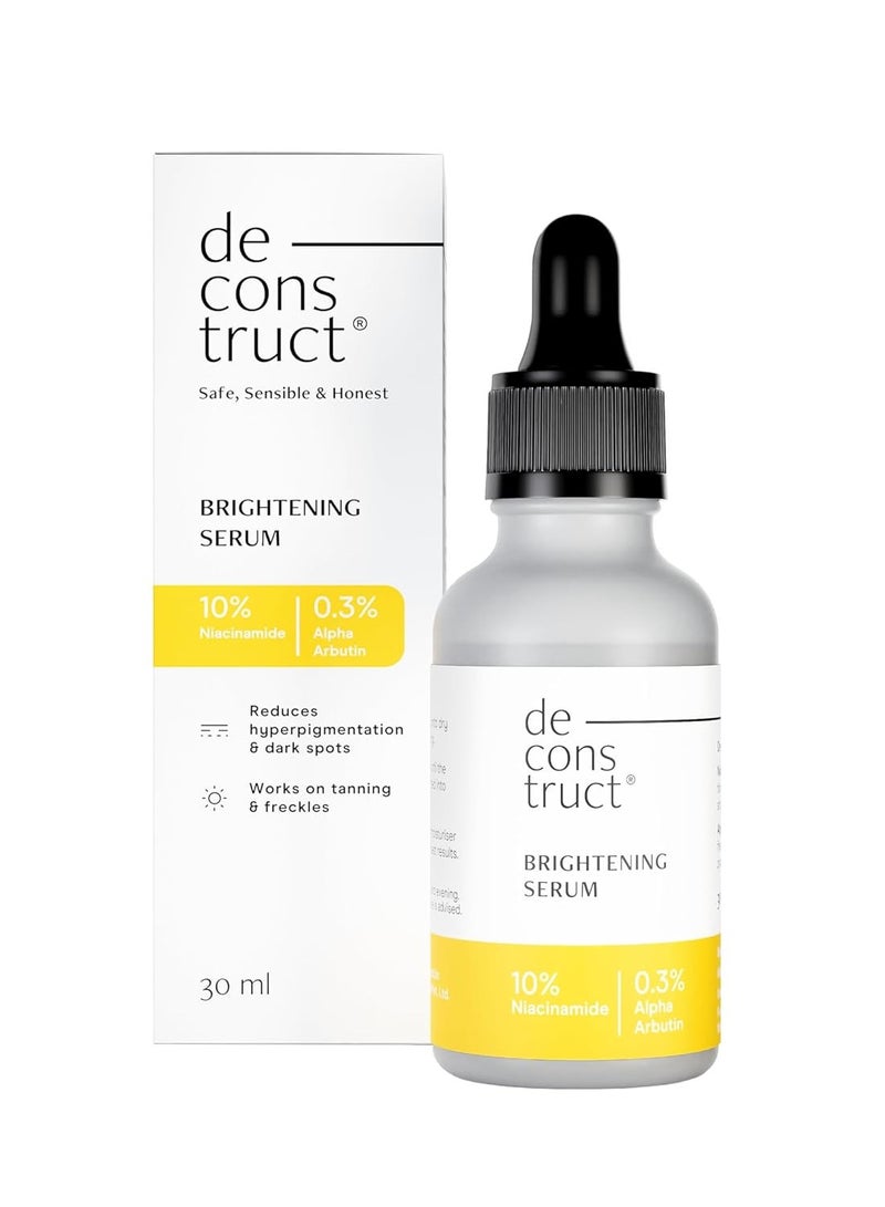 Deconstruct brightening Serum: 10% Niacinamide Face Serum For Pigmentation & Dark Spots | 0.3% Alpha Arbutin | For Women & Men | Reduces Dark Spots & Acne Marks | Fragrance Free |30Ml - Image 1
