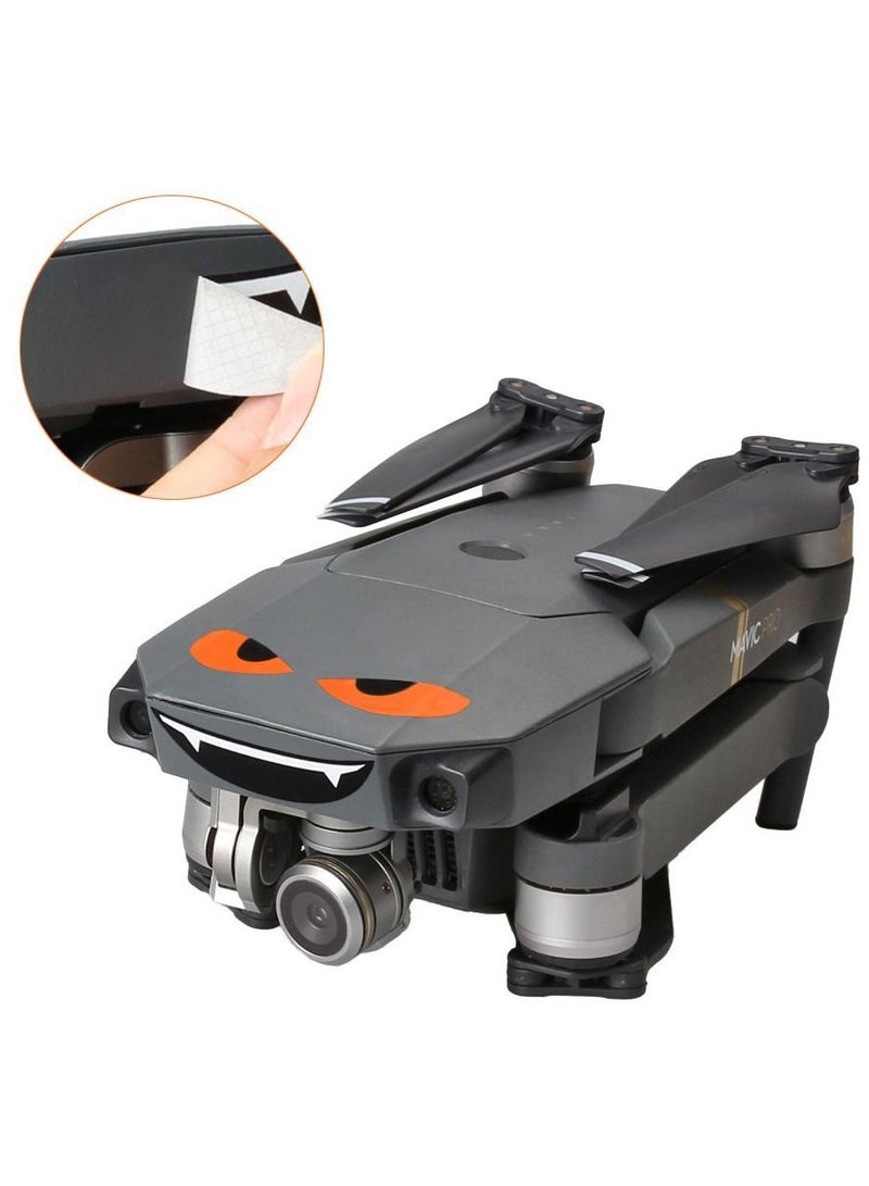 مجموعة ملصقات تعبيرية مكونة من 8 أنماط 1 تعبيرات الوجه بدون طيار متوافقة مع DJI Mavic 3 / Mini Pro 2 Air 2s تجنب تصادم الطيور - Image 2