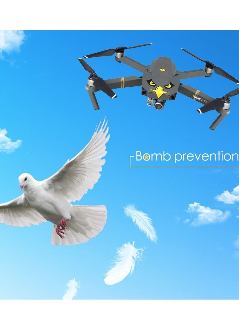 مجموعة ملصقات تعبيرية مكونة من 8 أنماط 1 تعبيرات الوجه بدون طيار متوافقة مع DJI Mavic 3 / Mini Pro 2 Air 2s تجنب تصادم الطيور - Image 3
