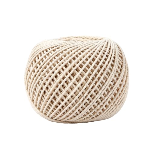 Radix Rope Natural White Cotton Twine String - 1.2mm x 200 Ft for Cooking, Baking & Butchering | Butchers Twine - Image 1