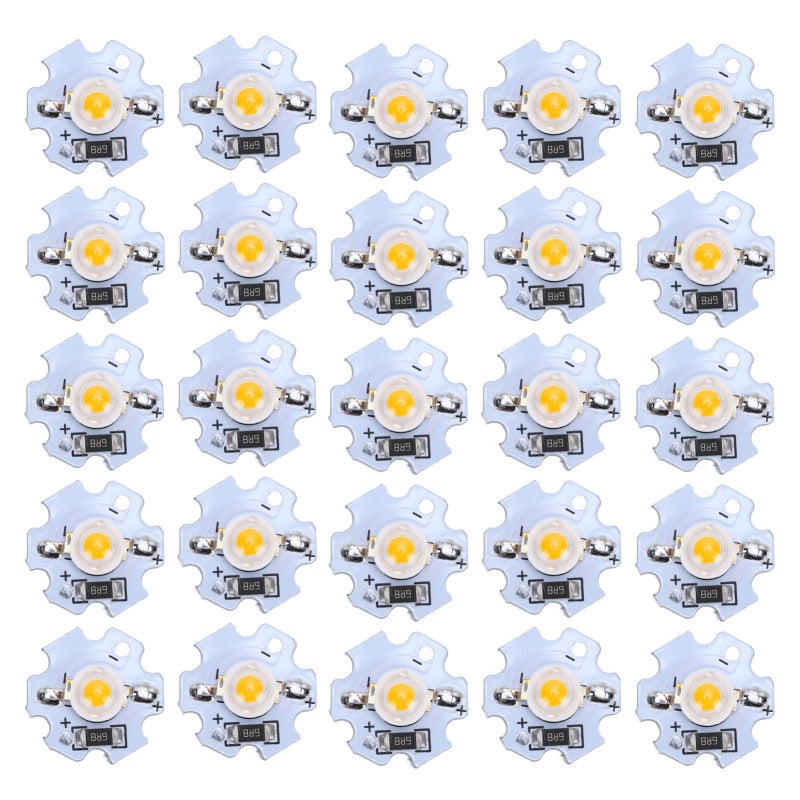 High Power LED: 1W 5V LED Lamp Beads - High Brightness Low Light Decay LED Chips for DIY Lighting Projects, Hobbyist Electronics & Indoor Outdoor Lighting - Image 1