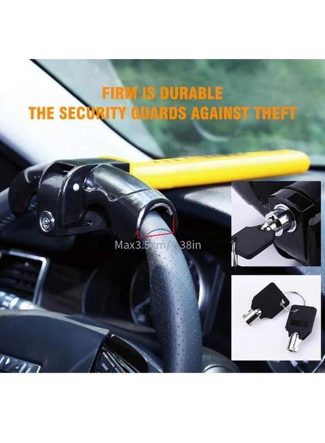 Heavy Duty Universal Anti Theft Car Steering Wheel Lock with 2 Keys - Image 5