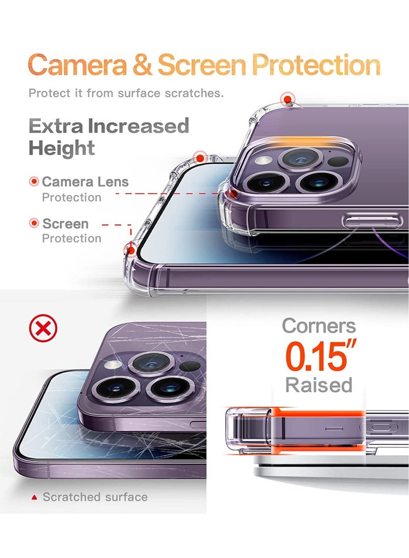 إلترازون iPhone 14 Pro Max 6.7 Inch with Screen Protector + Camera Lens Protector and case cover - Image 5