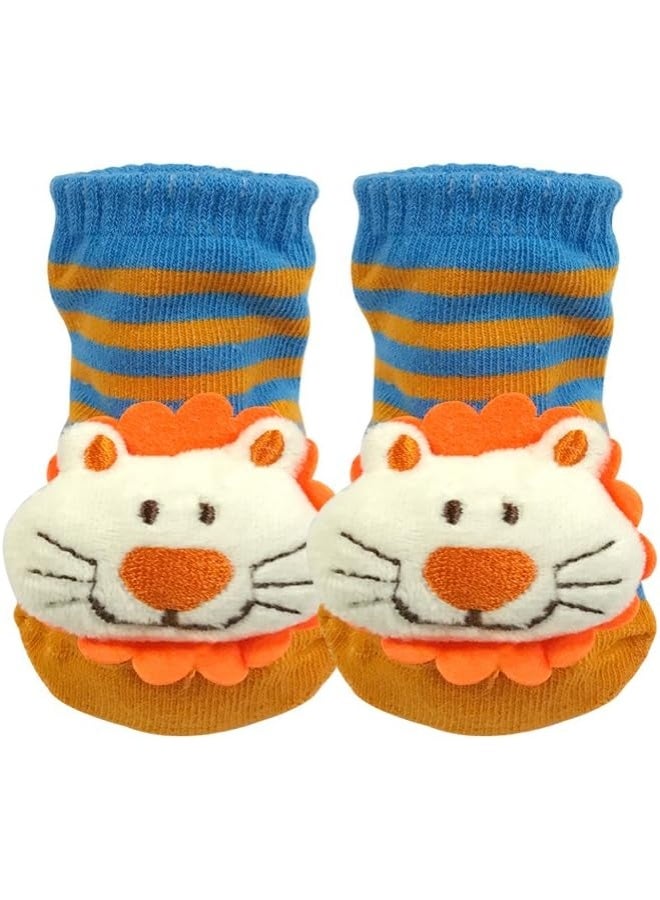 Wrapables Wrapables Cute 3D Cartoon Anti-Skid Baby Booties Sock Slipper Shoes (Set of 6)  - Image 4
